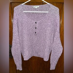 American Eagle Semi Cropped knit shirt